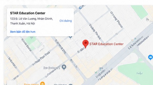 Bản đồ đến STAR Education Center